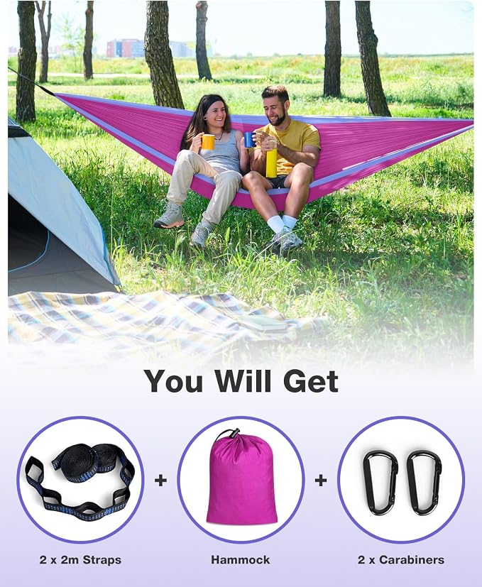 MOSFiATA Camping Hammock, Heavy Duty up to 700lbs - Image 3