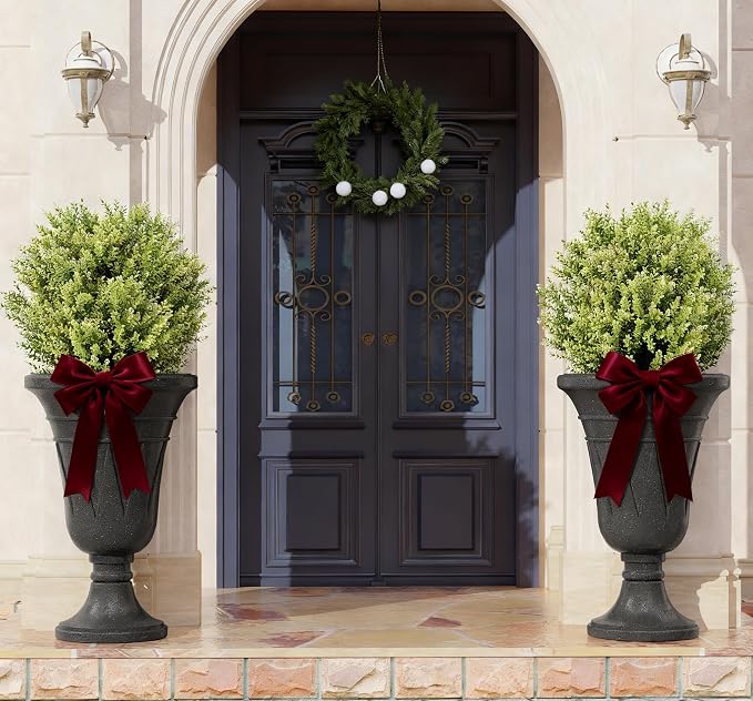 23" Tall Planters for Outdoor Plants Set of 2, Planter - Image 3