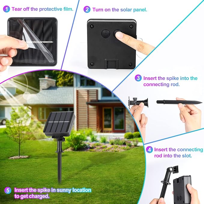 Extra-Long 288FT 800LED Solar Fairy String Lights, 8 Lighting Modes - Image 3