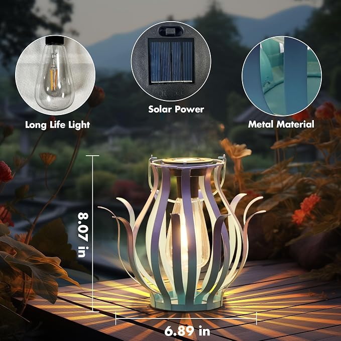 Solar Lanterns Outdoor Waterproof Hanging Lanterns as Birthdays Gifts - Image 6