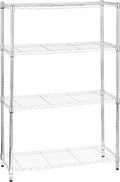 Amazon Basics 4-Shelf Adjustable Heavy Duty Steel Wire Rack Storage Shelving by AmazonBasics