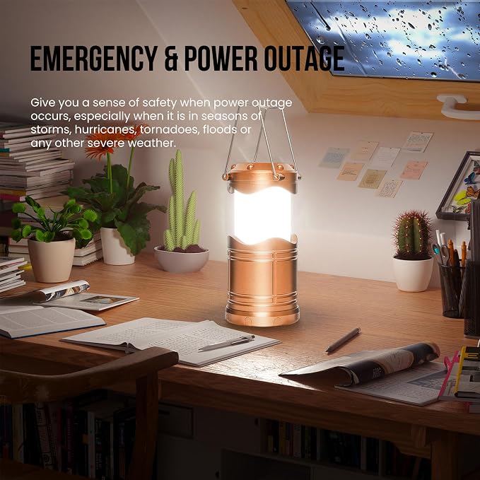 Lichamp LED Camping Lantern, 4 Pack Battery Powered Flashlight - Image 2