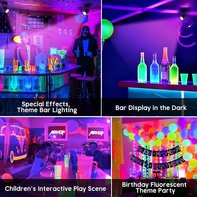 Black Light Outdoor, 3W Halloween Blacklight Spotlight IP67 Waterproof - Image 2