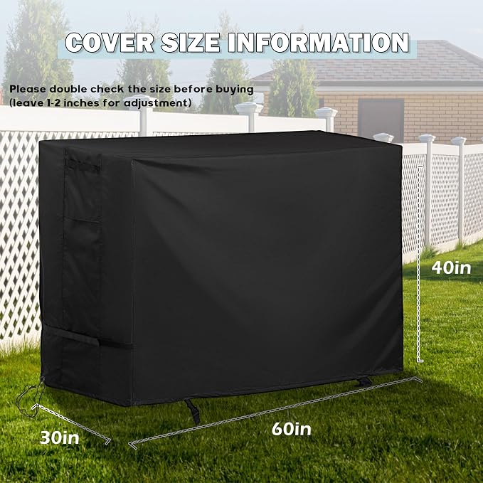 Patio High Top Dining Set Cover, Outdoor Bar Height Table and Chairs Cover - Image 7