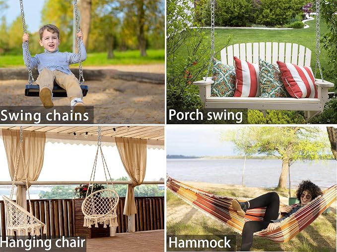 BeneLabel 2Pcs 29inch Stainless Steel Hanging Chair Chain Kit - Image 5