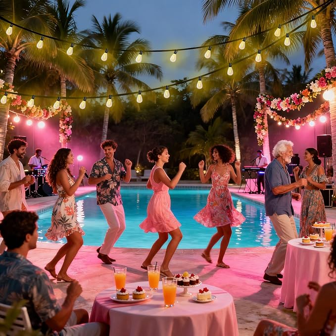 100FT LED Outdoor String Lights - Image 2