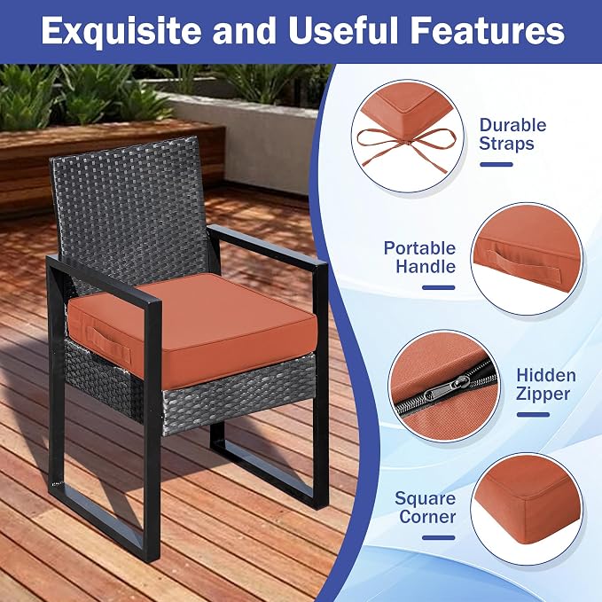 Patio Chair Cushions, Waterproof Outdoor Cushions - Image 5