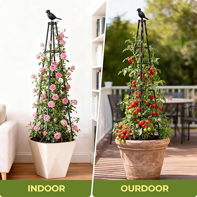 4 Pack Garden Trellis for Climbing Plants Outdoors, Vegetables - Image 6