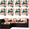 8Pcs Outdoor Cushion Covers, Patio Cushion Covers, Stretch Elastic Slipcovers by dreahoteztil