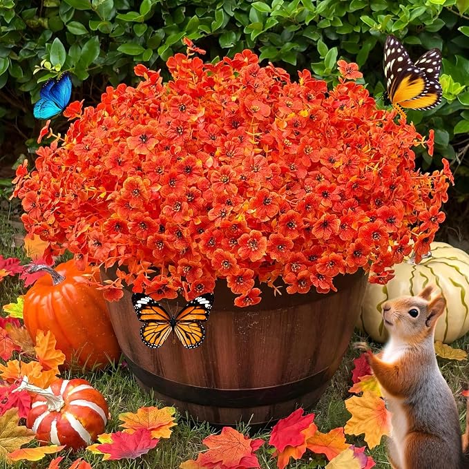 Artificial Fall Flowers Faux Mums by JAKY-Global