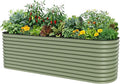 32" Extra Tall Raised Garden Bed Kits, 2.5 x 9.5 x 2.7ft Deep Root 10 in 1 by VegoGarden