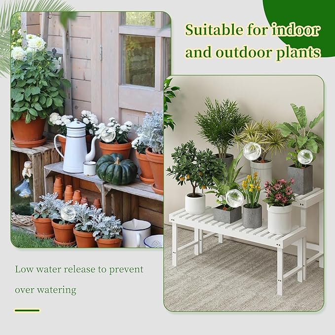 3 Pack Self Watering Globes for Indoor Plant Plastic Water Bulbs 17.5 oz - Image 7