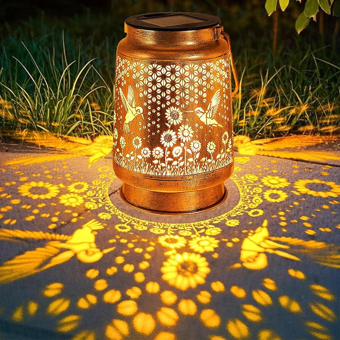 Hummingbird Solar Lanterns Outdoor Garden Decor, Gifts - Image 3