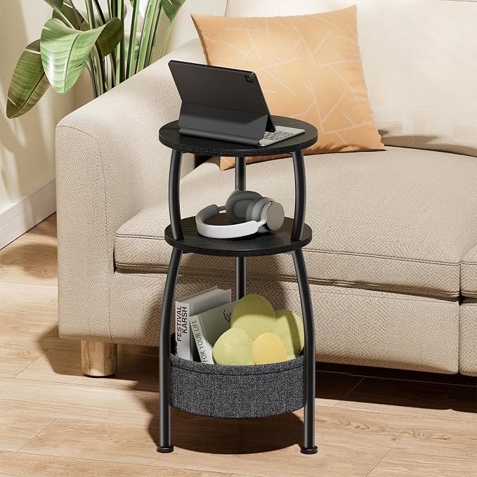 Small Round Side Table for Living Room - Image 8