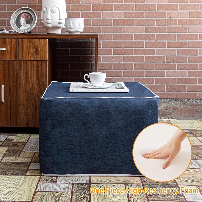Outdoor Ottoman 20x20x14 Inches Outdoor Square Ottomans - Image 6