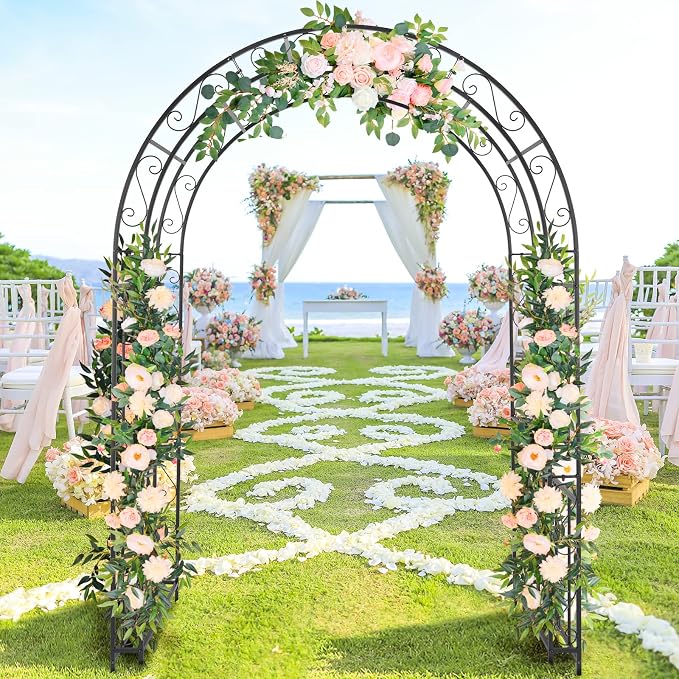 VINGLI Garden Arbor Arch, Wedding Arch Archway - Image 3