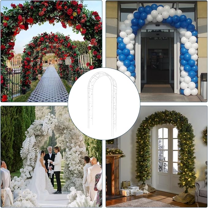 Thickened Garden Arch, Heavy Duty Metal Trellis - Image 7