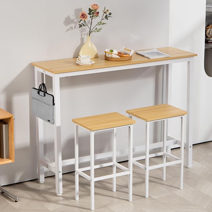 Finnhomy 52.7" Industrial Bar Table Set - Image 2
