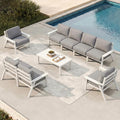 Patio Furniture Set 8 Seats, HDPE Outdoor Sectional by PatioKingdom