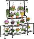 GIOTORENT 3-Tier Tall Metal Plant Stand Indoor Outdoor by GIOTORENT