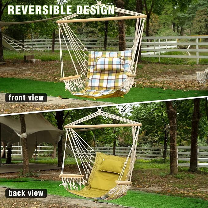 Backyard Expressions Reversible Hanging Rope Swing - Image 4