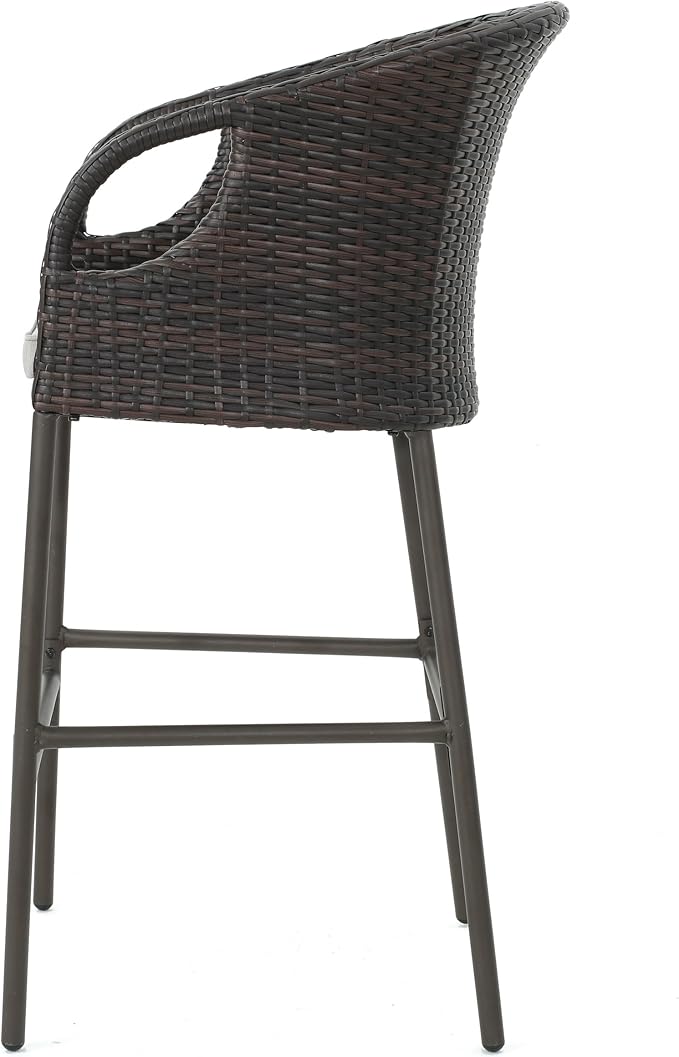Christopher Knight Home Dominica Outdoor Wicker Barstools - Image 7