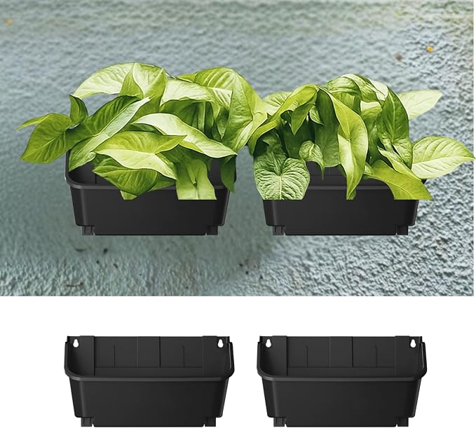 Maxona Black Color Vertical Garden Planter by Maxona
