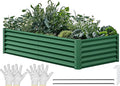 YITAHOME 6x3x1.5ft Large Raised Garden Bed Kit, Galvanized Metal Planter Box by YITAHOME