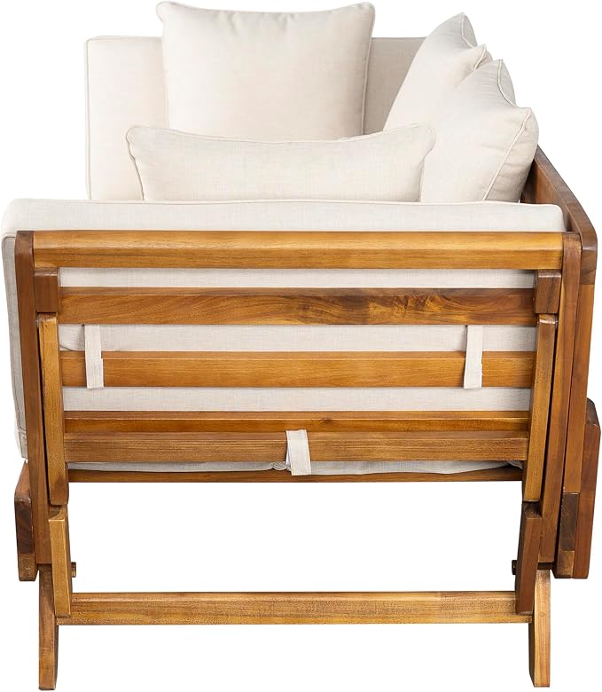 Merax Outdoor Patio Daybed Sofa, 3-Seat Sofa - Image 5