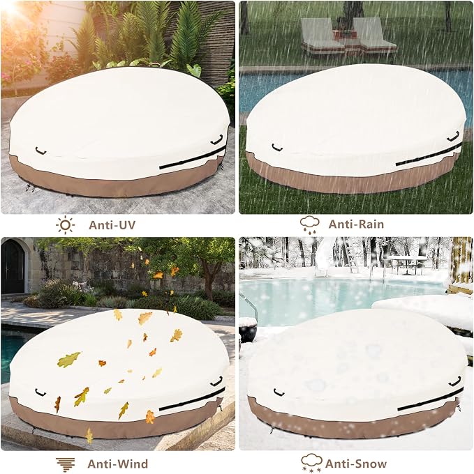Heavy Duty 600D Waterproof Outdoor Daybed Cover - Image 6