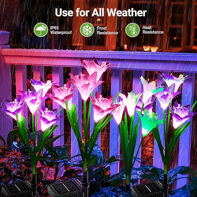 KOOPER Outdoor Solar Lights, 8 Pack Solar Garden Light - Image 5
