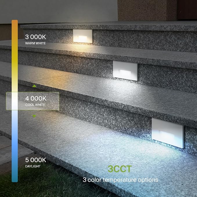 ASD LED Recessed Step Light Fixture, Outdoor & Indoor Stair Tread Lighting | - Image 5
