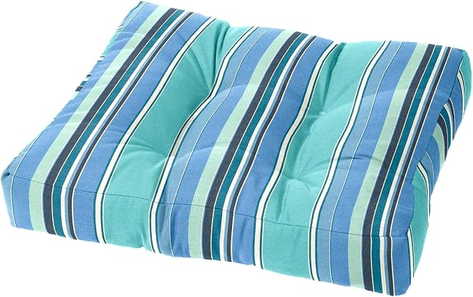 Cushion Source Tufted Ottoman Cushions, Sunbrella Dolce Oasis by CushionSource