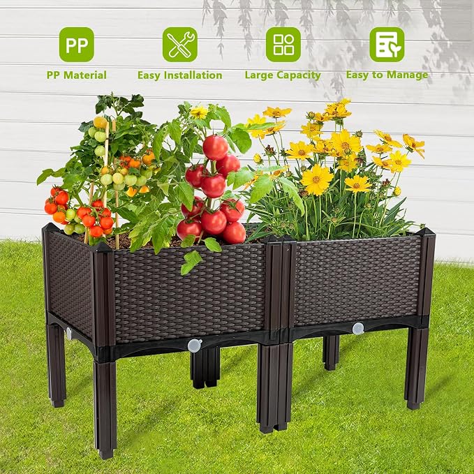 Raised Garden Bed with Legs Planters - Image 3
