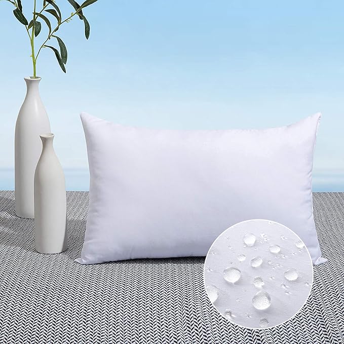 MIULEE 14x22 Pillow Insert Throw Pillow Insert, Outdoor Pillows Water-Resistant by MIULEE