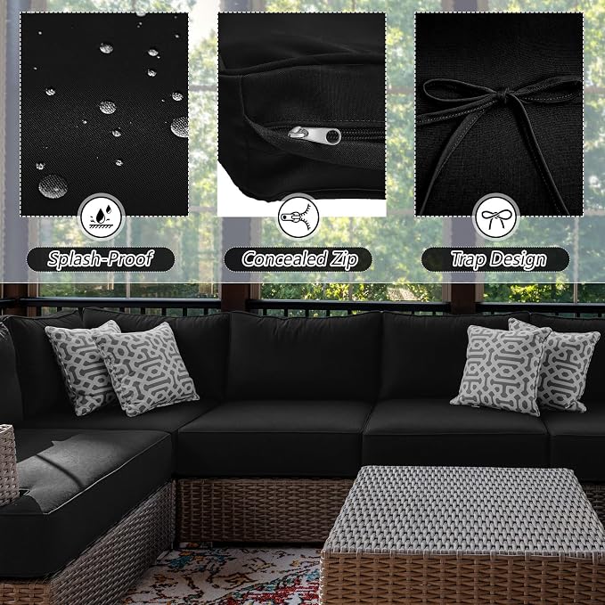 Patelai 11 Pcs Waterproof Patio Cushion Covers - Image 4