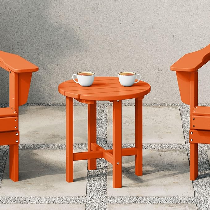 WestinTrends Dylan Adirondack Round Outdoor Side Table - Image 2
