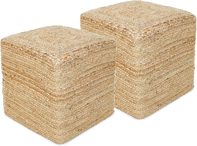 REDEARTH · Cube Pouf Foot Stool Ottoman by REDEARTH