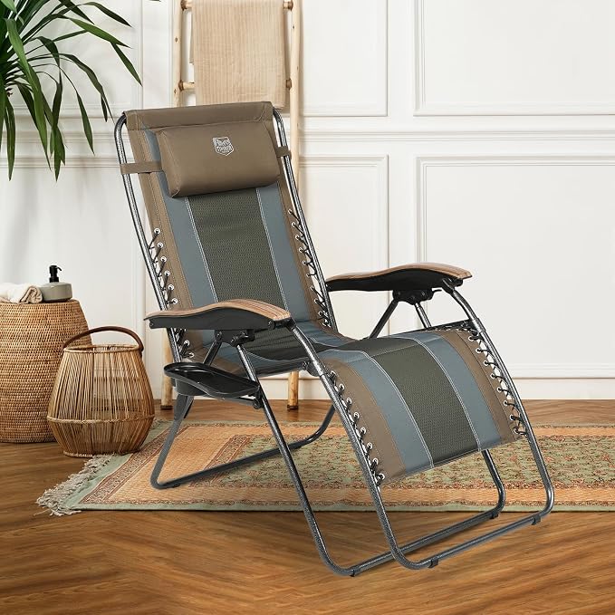 Timber Ridge Oversized Zero Gravity Chair, Padded Reclining Lounge Chair - Image 15