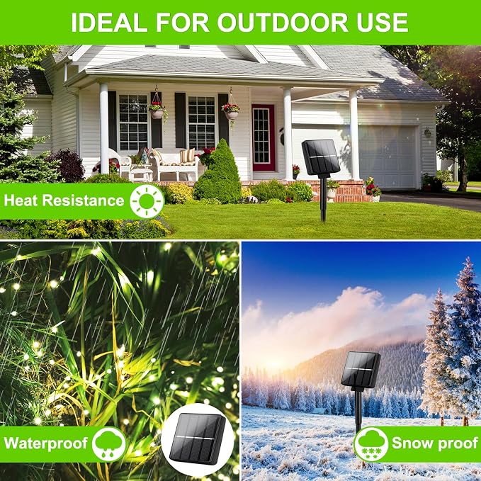 Brightever Solar String Lights, Solar Lights Outdoor Waterproof - Image 5