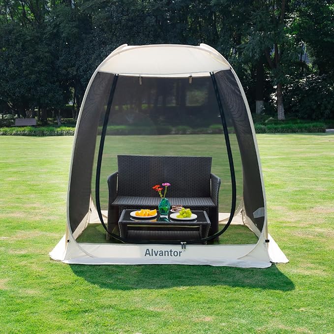 Alvantor® Screen House Gazebo, Pop Up Igloo Screened Canopy Tent by Alvantor