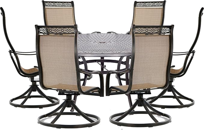Hanover Manor 7-Piece Outdoor Dining Set by Hanover