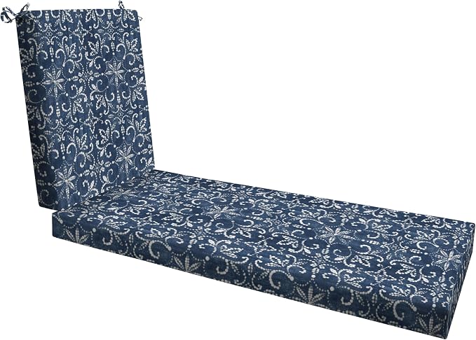 Honeycomb Outdoor Essentials Chaise Lounge, 21 x 70, Boheme Chair Cushion by Honeycomb