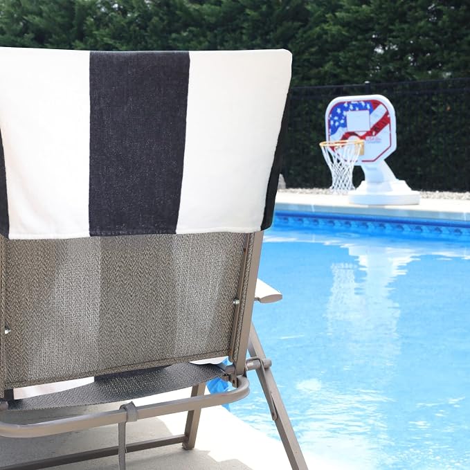 Superior Cabana Cotton Lounge Chair Cover, Outdoor Towel/Chaise Furniture Covers - Image 3