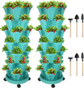GameXcel Vertical Planter 7 Tier Stackable Planters Garden Planters Strawberry by GameXcel