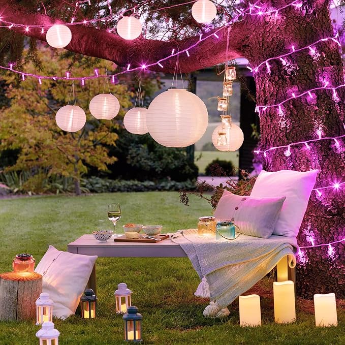 JMEXSUSS 66 Ft Connectable Pink Lights - Image 8