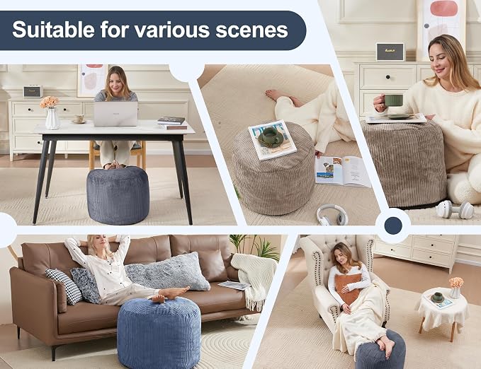 Pouf Ottoman Foot Stools Ottoman - Image 8