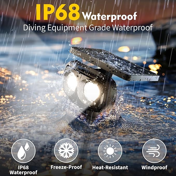 Solar Spot Lights Outdoor Waterproof IP68, RGB Colors Changing Solar Lights - Image 5
