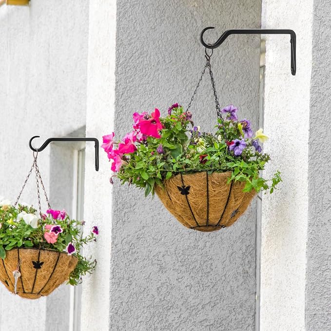 8 inch Plant Hanger, Sturdy Hanging Plant Bracket Outdoor, Hanging Plant Wall - Image 5