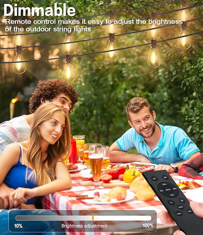 Tenmiro 50FT LED Outdoor String Lights - Image 5